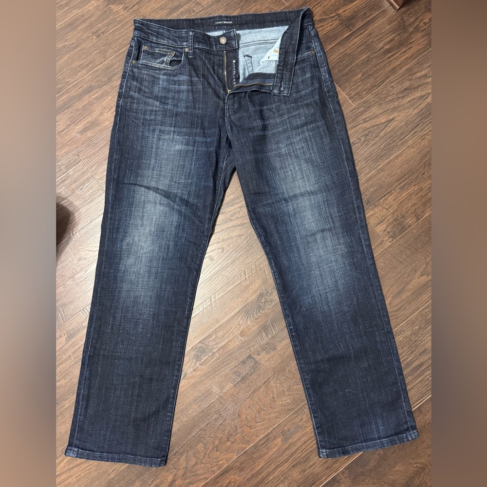 Lucky Brand Men's Dark Wash Straight Jeans